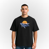 Blue Whale with Moon T-Shirt