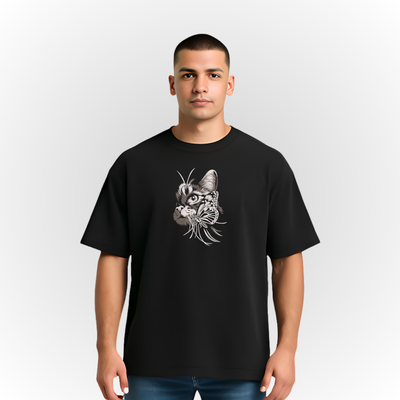 Cat with Butterfly T-Shirt