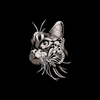 Cat with Butterfly T-Shirt