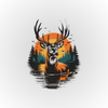Deer in Sunset T-Shirt