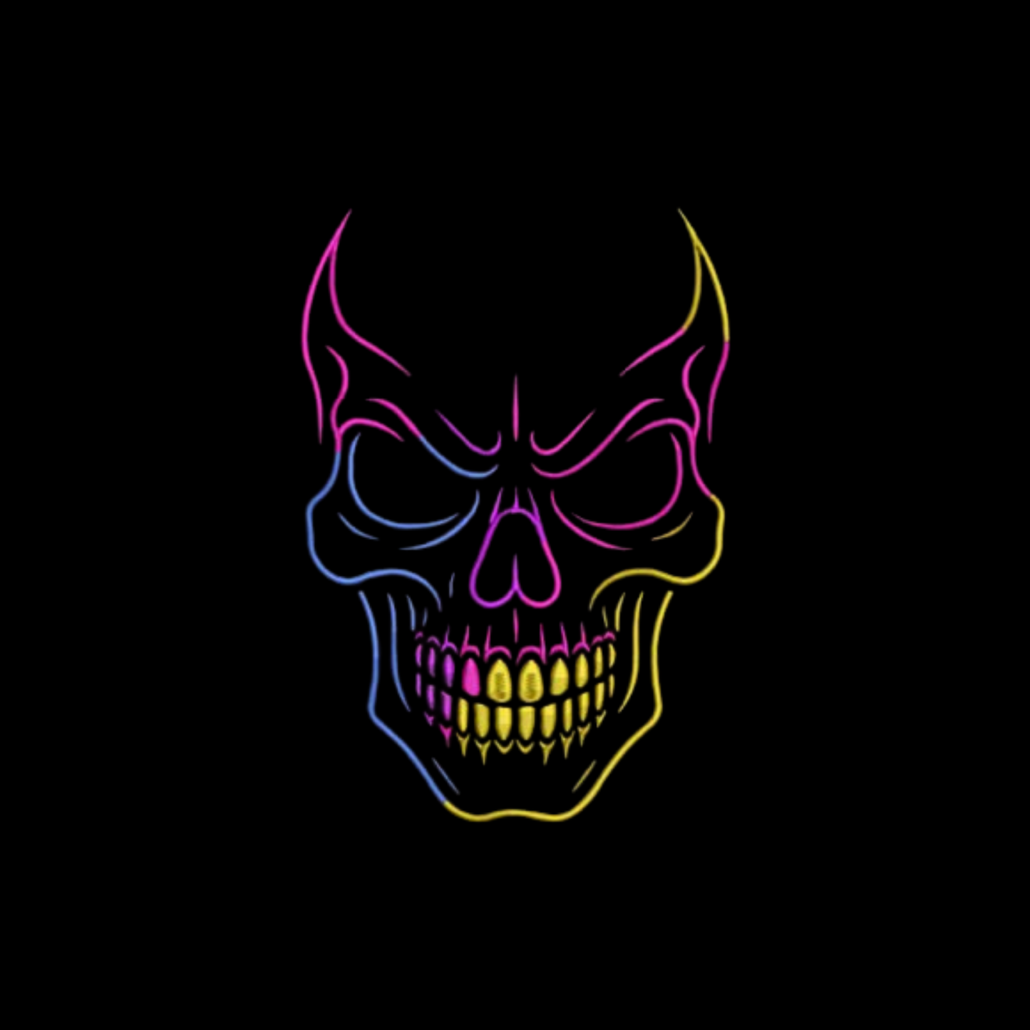Neon Demon Skull T-Shirt